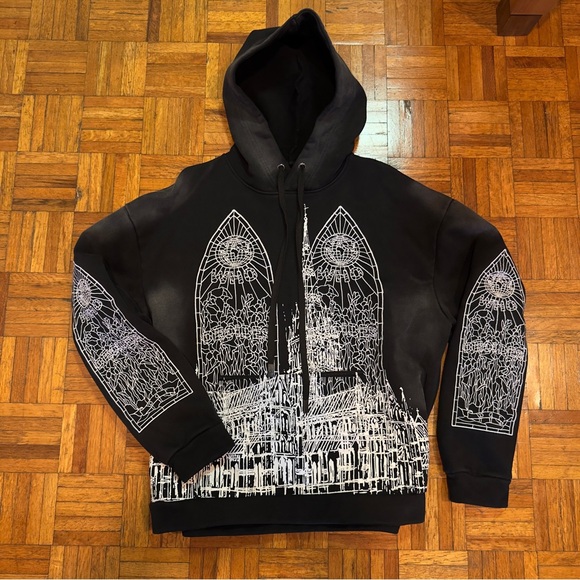 Who Decides War WDW - Cathedral Hoodie Black
